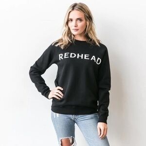 🔴 BRUNETTE THE LABEL | Redhead Classic Crew in Heather grey - small /  medium